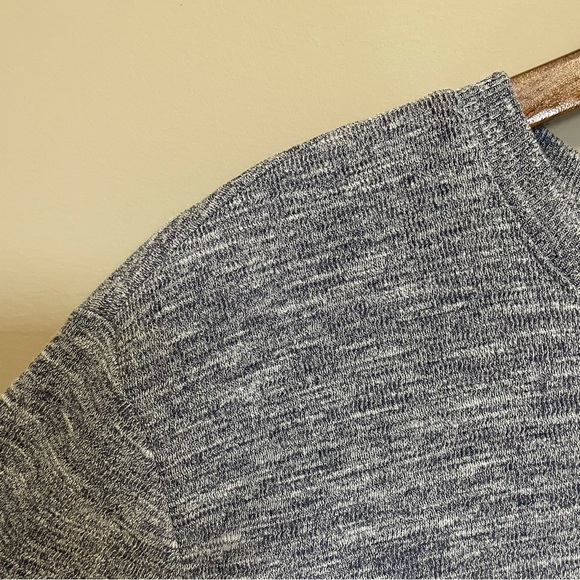 Banana Republic Heathered Navy Blue Crewneck Sweatshirt Men’s Large - Picture 3 of 9